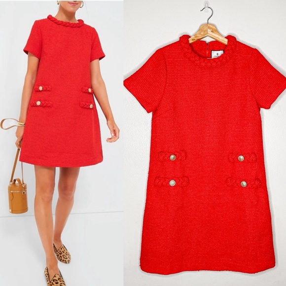 Tuckernuck Red Tweed Jackie Dress - Picture 1 of 16